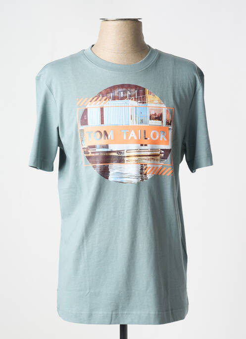 T-shirt vert TOM TAILOR pour homme