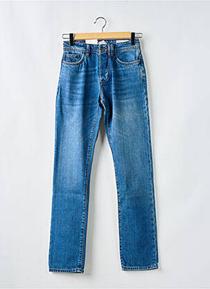 Jeans coupe slim fermeture boutonnée sur le devant taille normale bleu CARNET DE VOL homme