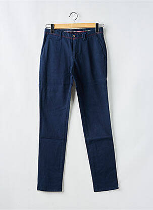 Pantalon slim stretch taille normale bleu CARNET DE VOL homme