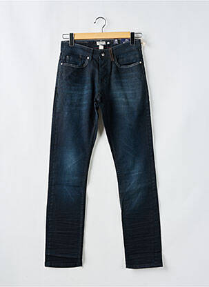 Jeans coupe droite tissage brut taille normale bleu CARNET DE VOL homme