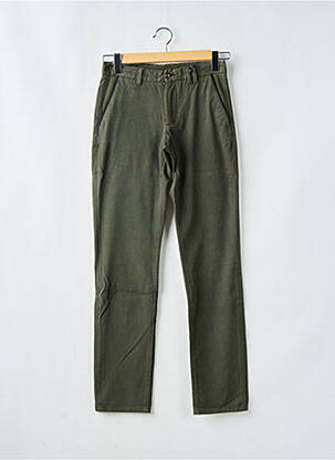 Pantalon chino poches taille normale vert CARNET DE VOL homme