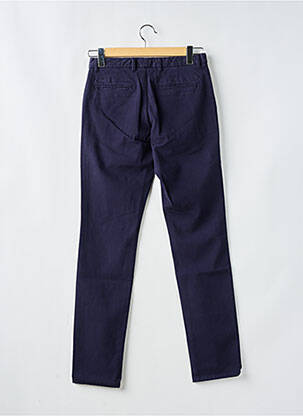 Pantalon chino poches taille normale bleu CARNET DE VOL homme