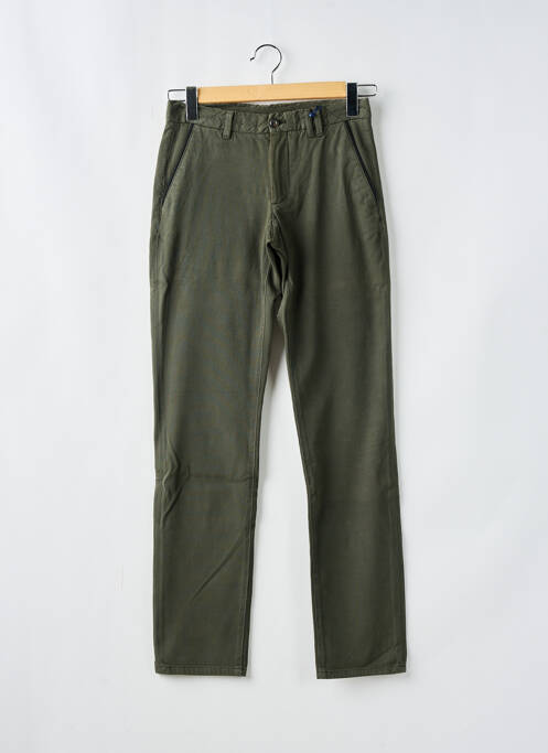 Pantalon chino poches taille normale vert CARNET DE VOL homme