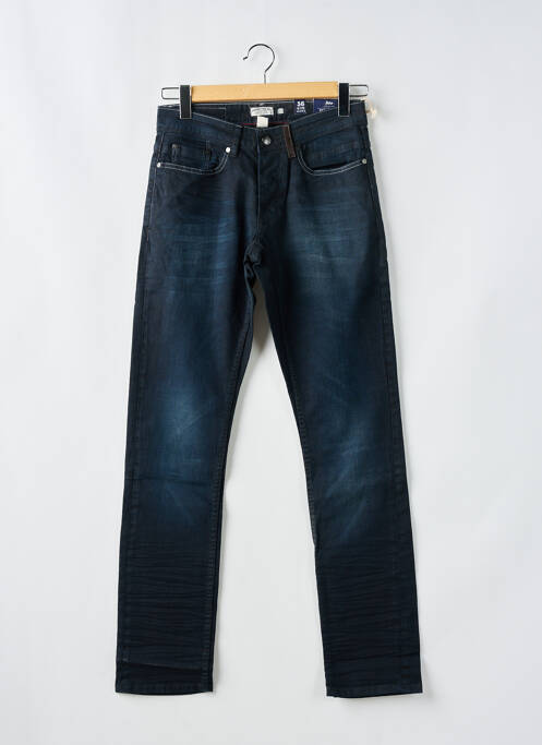 Jeans coupe droite bleu CARNET DE VOL pour homme