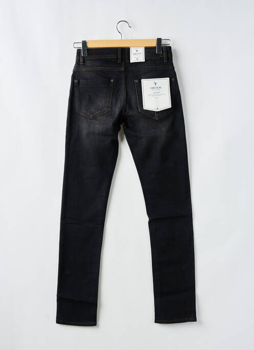 Jeans coupe droite noir CARNET DE VOL homme