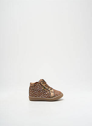 Bottillons nubuck bout rond marron GBB fille