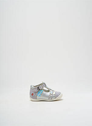 Sandales/nu pieds bout rond bout rond argent GBB fille