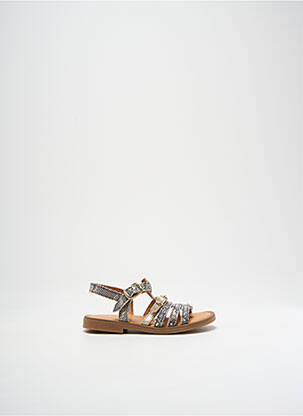 Sandales/nu pieds impression chiquet or GBB fille