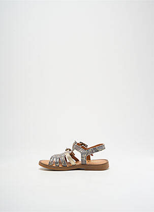 Sandales/nu pieds impression chiquet or GBB fille