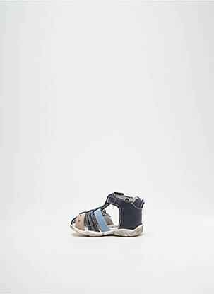 Sandales/nu pieds matière lisse bout rond bleu GBB garçon