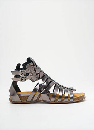 Spartiates argent KICKERS pour femme