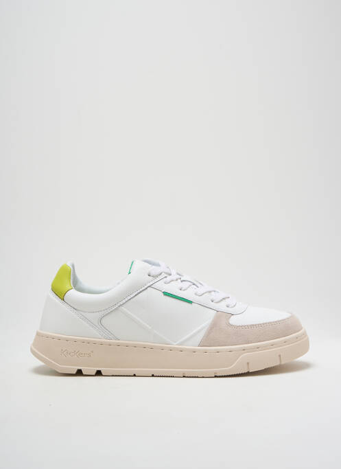 Baskets bout rond bout rond blanc KICKERS homme