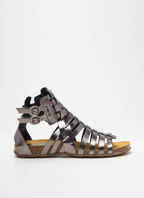 Spartiates argent KICKERS pour femme