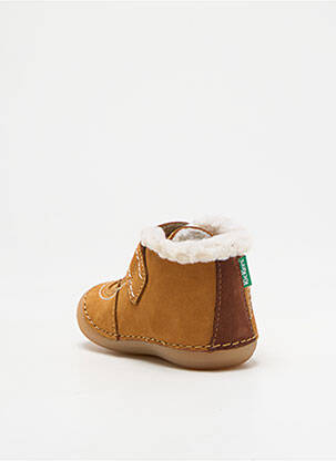 Bottillons fourrée bout rond marron KICKERS garcon