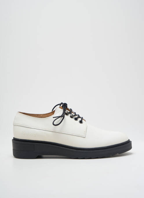 Derbies blanc KICKERS pour femme