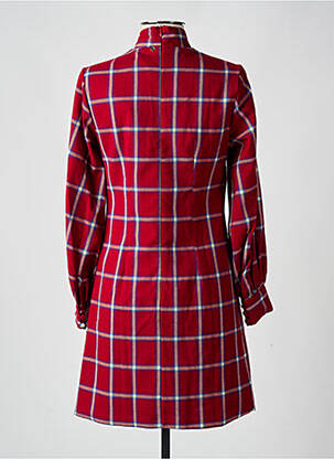 Robe courte coupe évasée manches longues rouge KOCCA femme