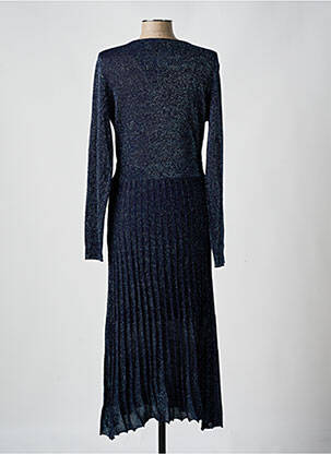 Robe longue manches longues manches longues bleu SURKANA femme
