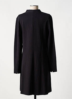 Robe mi-longue manches longues manches longues noir SURKANA femme