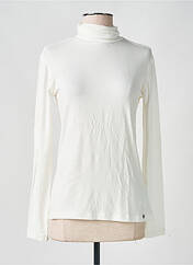 Pull col roulé blanc TIMEZONE pour femme seconde vue