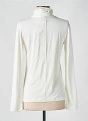 Pull col roulé blanc TIMEZONE pour femme seconde vue