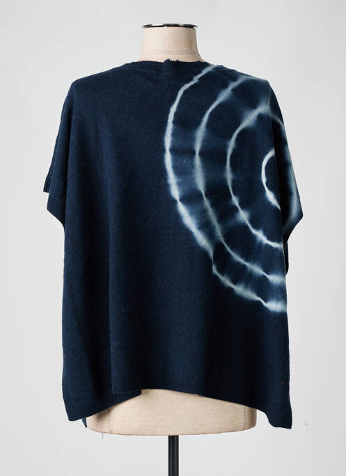 Poncho coupe ample bleu FIVE femme