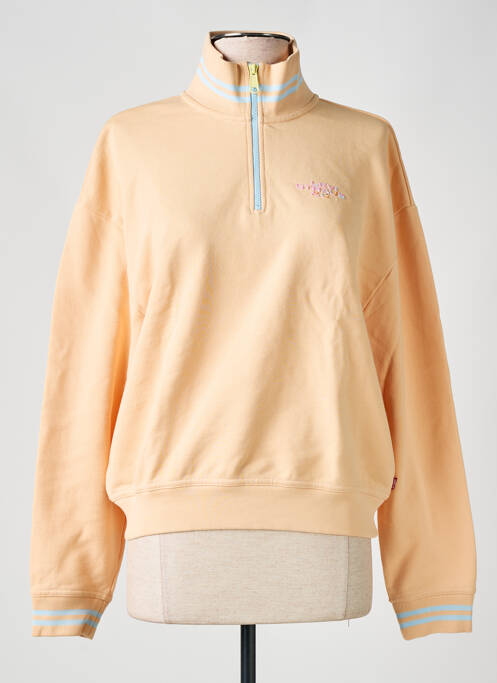Sweat-shirt manches longues manches longues orange LEVIS femme