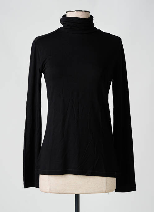 Pull col roulé noir TIMEZONE pour femme