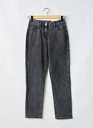 Jeans coupe droite stretch taille normale noir MORGAN femme