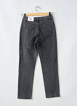 Jeans coupe droite stretch taille normale noir MORGAN femme