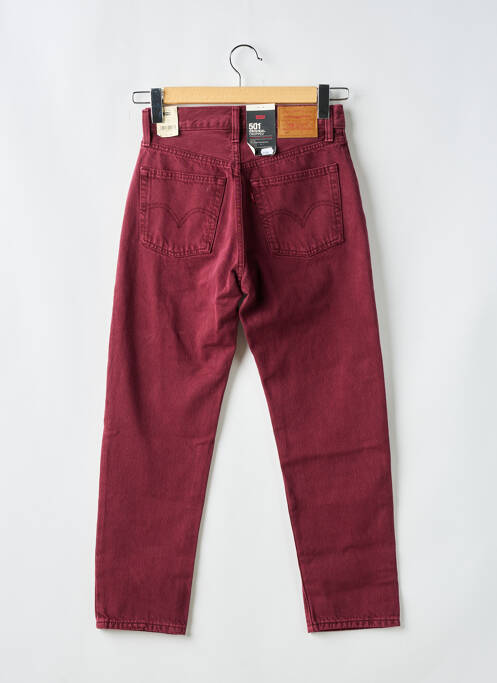 Jeans coupe droite rouge LEVIS pour femme