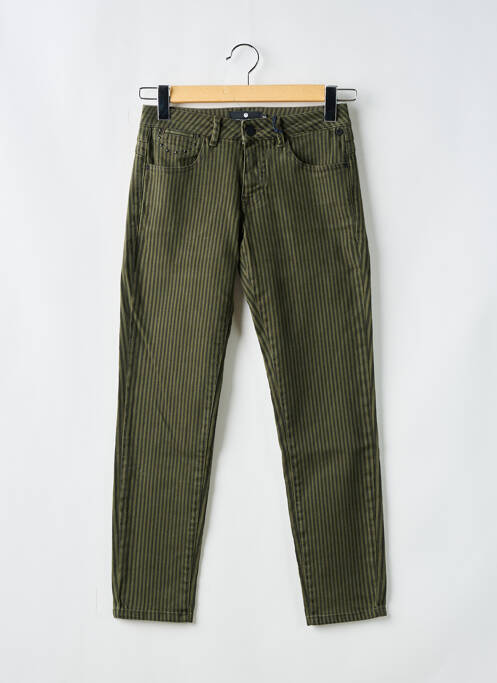 Jeans coupe droite vert FREEMAN T.PORTER pour femme