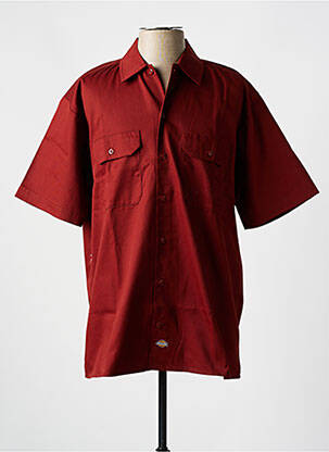 Chemise manches courtes coupe droite marron DICKIES homme