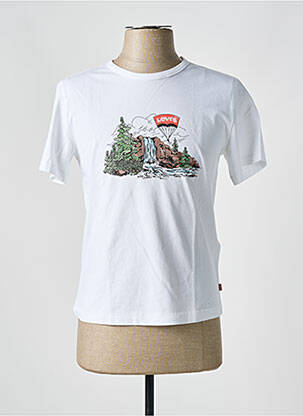 T-shirt coupe droite manches courtes blanc LEVI'S homme