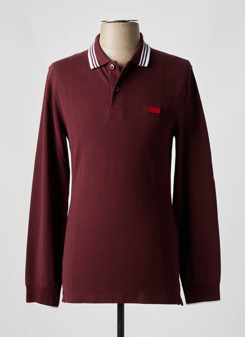 Polo manches longues manches longues rouge LEVIS homme