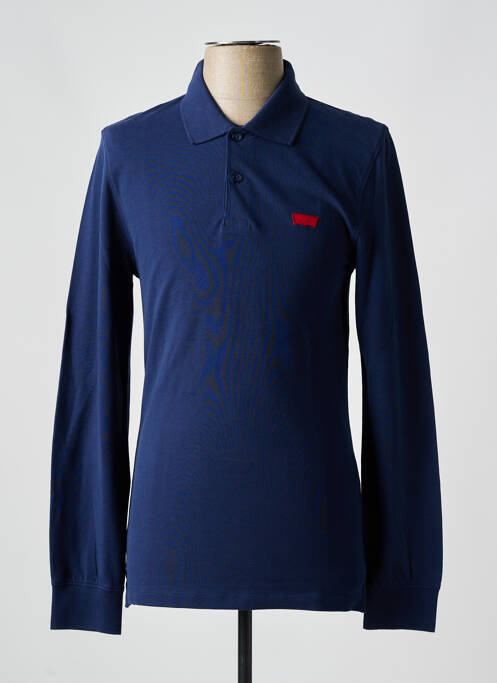 Polo manches longues manches longues bleu LEVIS homme