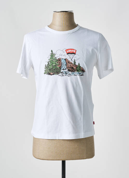 T-shirt coupe droite manches courtes blanc LEVIS homme