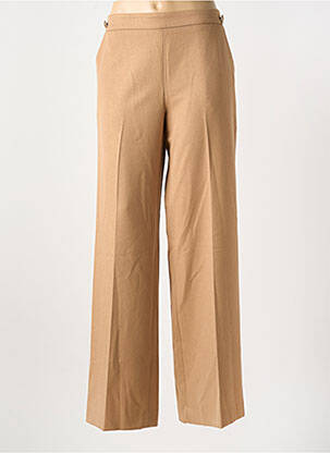 Pantalon flare taille élastique beige KOCCA femme