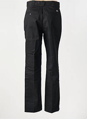 Pantalon droit fermeture zippée sous rabat boutonné noir DICKIES femme