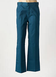 Pantalon droit fermeture zippée sous rabat avec crochet bleu DICKIES homme