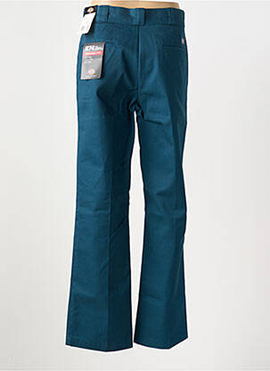 Pantalon droit fermeture zippée sous rabat avec crochet bleu DICKIES homme