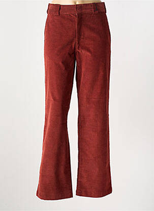 Pantalon droit fermeture zippée sous rabat avec crochet orange DICKIES homme