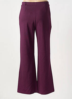 Pantalon flare fermeture zippée sous rabat boutonné violet SURKANA femme