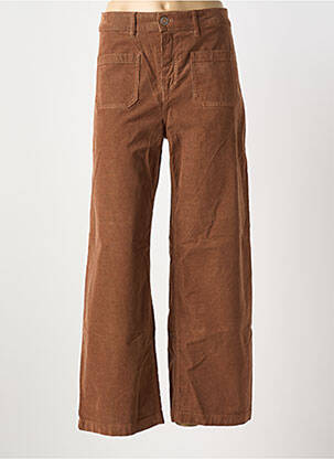 Pantalon flare coupe évasée marron FIVE femme