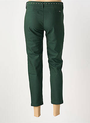 Pantalon 7/8 fermeture zippée sous rabat avec crochet vert FREEMAN T.PORTER femme