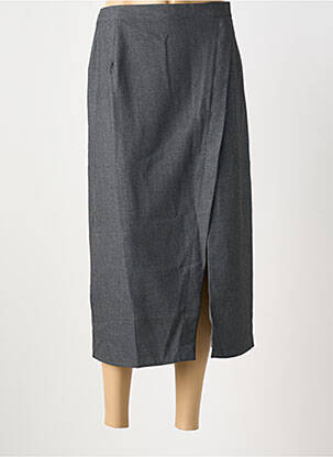 Jupe mi-longue coupe droite gris SURKANA femme