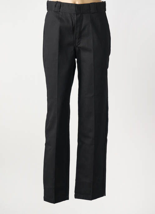 Pantalon droit fermeture zippée sous rabat avec crochet noir DICKIES homme