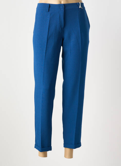 Pantalon 7/8 bleu PAKO LITTO pour femme