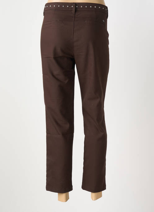 Pantalon 7/8 marron FREEMAN T.PORTER pour femme