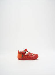Sandales/nu pieds impression bout rond rouge KICKERS garcon
