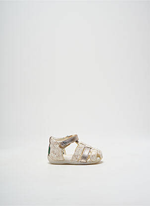 Sandales/Nu pieds or KICKERS pour fille